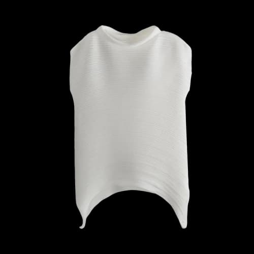 Pleats Please Issey Miyake Shee Bounce Knit Shirt 'White'