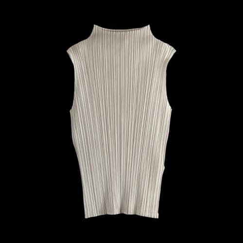 Pleats Please Issey Miyake New Colorful Basics Shirt 'Greige'