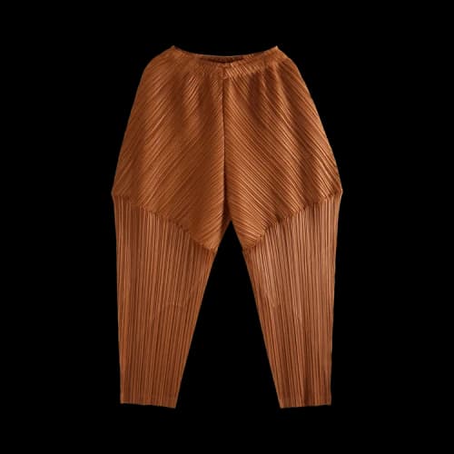Pleats Please Issey Miyake Thicker Bottoms 2 Pants 'Brown'