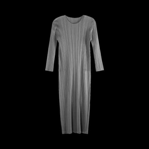 Pleats Please Issey Miyake Monthly Colors January Dress 'Grey'