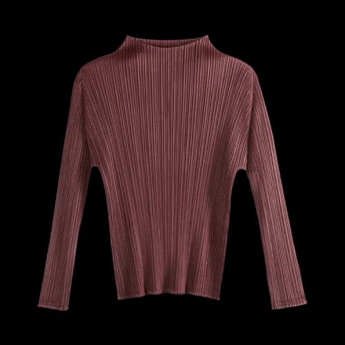 Pleats Please Issey Miyake Monthly Colors January Shirt 'Bordeaux'