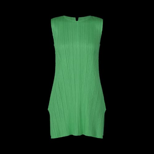 Pleats Please Issey Miyake Monthly Colors March Dress 'Grass Green'