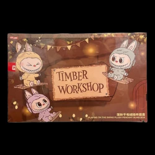 Pop Mart Labubu The Monsters Timber Workshop Playing on the Swing Pendant Pop Land Exclusive Sealed Case (6 Blind Boxes)