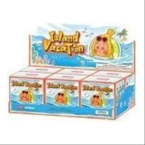 Pop Mart Pop Bean Island Vacation Series Mini Plush Pendant Sealed Case (6 Blind Boxes)