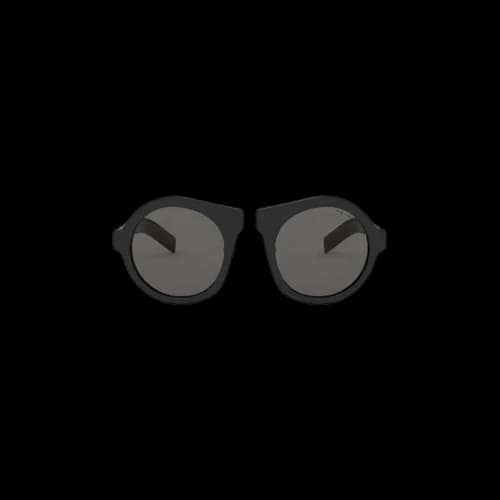 Prada Round-Frame Sunglasses 'Black'