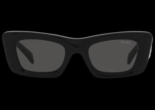 Prada Sunglasses PR 13ZSF Black/Dark Grey (PR13ZSF-1AB5S0-52)