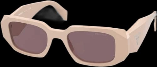 Prada Rectangle Sunglasses Pink (PR17WS-VYJ6X1-49)