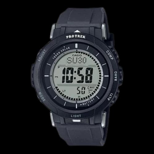 CASIO PRO TREK Series Outdoor Solar Energy Watch Solar Powered Mens Black Digital