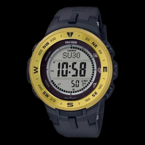 CASIO Pro Trek VIVID COLOR Solar Powered /Yellow Black Digital