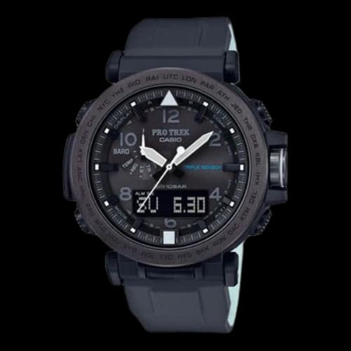 CASIO Waterproof Sports Solar Powered Mens Black Analog/Digital Combo