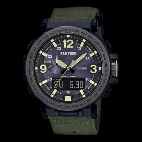 CASIO Solar Powered Quartz Waterproof Sports Mens Army Green Analog