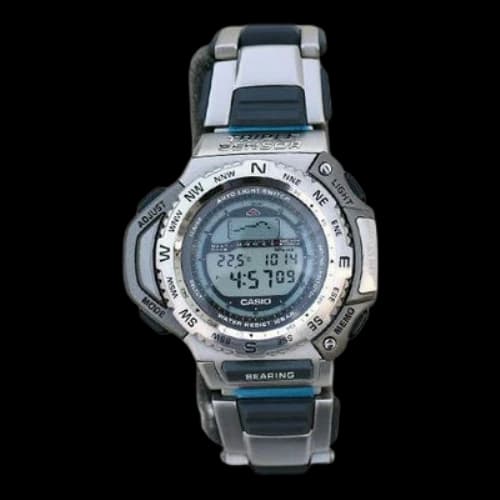 CASIO PRO-TERK mountaineering Watch Gold Lens Mens Digital