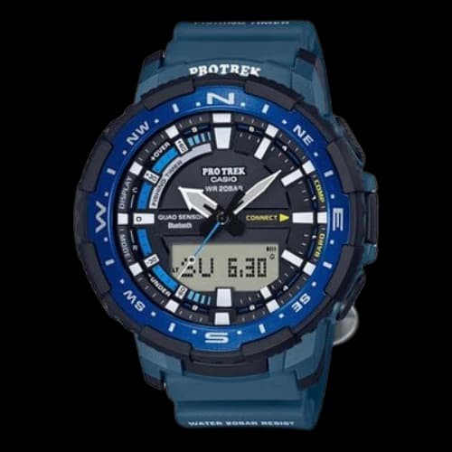 CASIO Sports Mens Blue Analog/Digital Combo