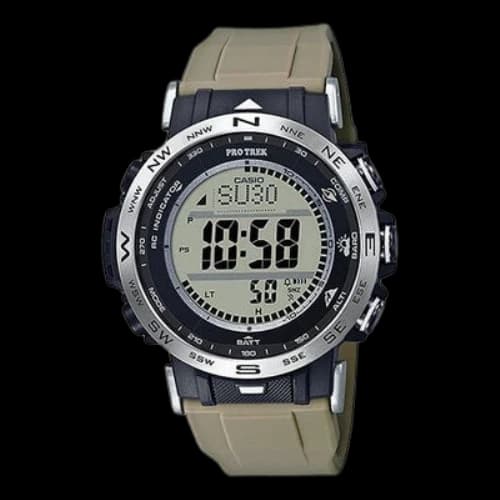 CASIO Solar Powered Waterproof Sports Mens Gray Digital