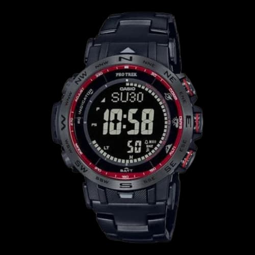 CASIO Solar Powered Sports Mens Silver Digital
