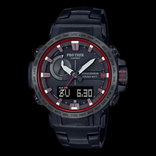 CASIO PRO TREK Series Solar Energy Watch PRW-60YT-1 Solar Powered Mens Black Analog