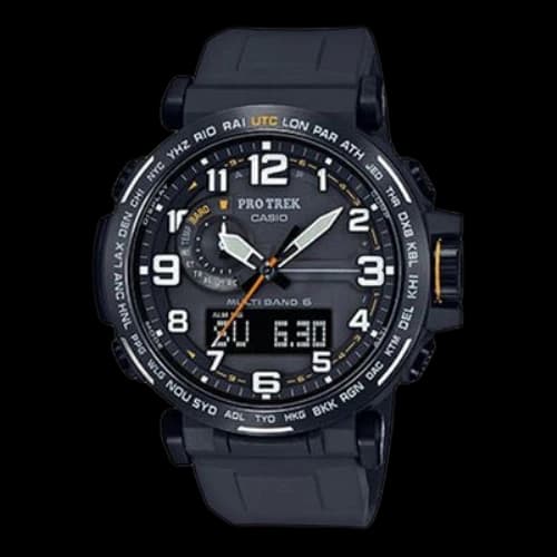 CASIO Waterproof Solar Powered Sports Quartz Shockproof Mens Black Analog/Digital Combo