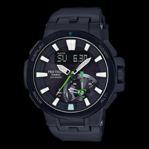 CASIO CASIOG Shock Green Series PRW-7000-1A Solar Energy Solar Powered Mens Black