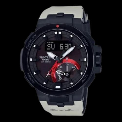 CASIO Waterproof Sports Shockproof Solar Powered Mens Black Analog/Digital Combo