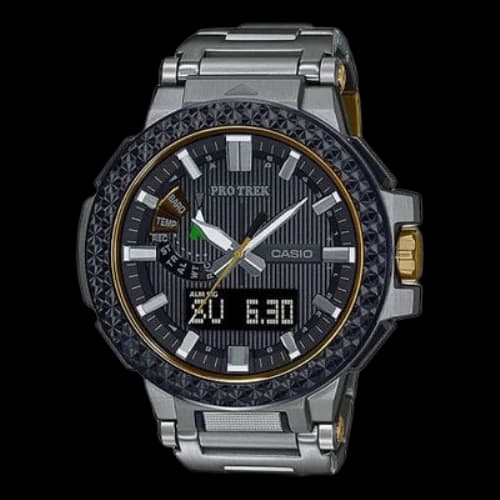 CASIO PRO TREKes Men's Grey Mens Gray Analog