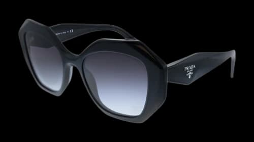 Prada PR 16WS 1AB5D1 Grey Gradient Lens Sunglasses Black