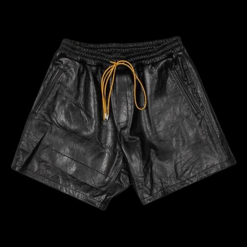 Rhude Ciesta Leather Short 'Black'