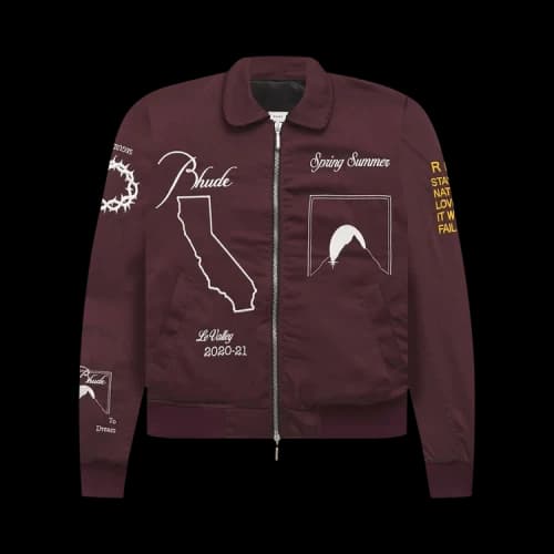 Rhude Signal Bomber 'Maroon'