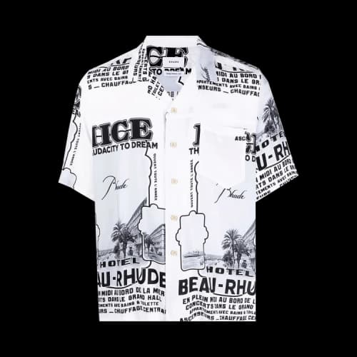Rhude Nice Shirt 'White/Black'