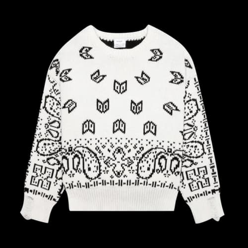 Rhude Lounge Sweater 'White/Black'