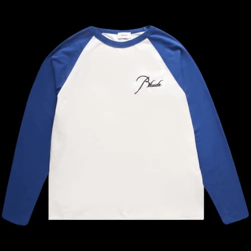 Rhude Raglan Long-Sleeve 'Blue/White'