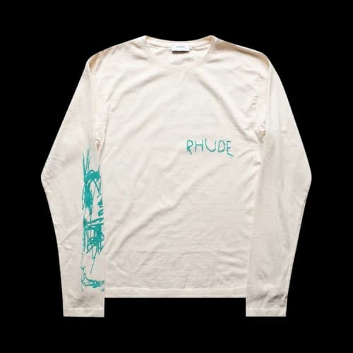 Rhude Scabbing Long-Sleeve 'White'