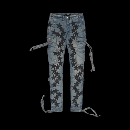 Amiri Chemist Star Tactical Cargo Pants 'Blue'