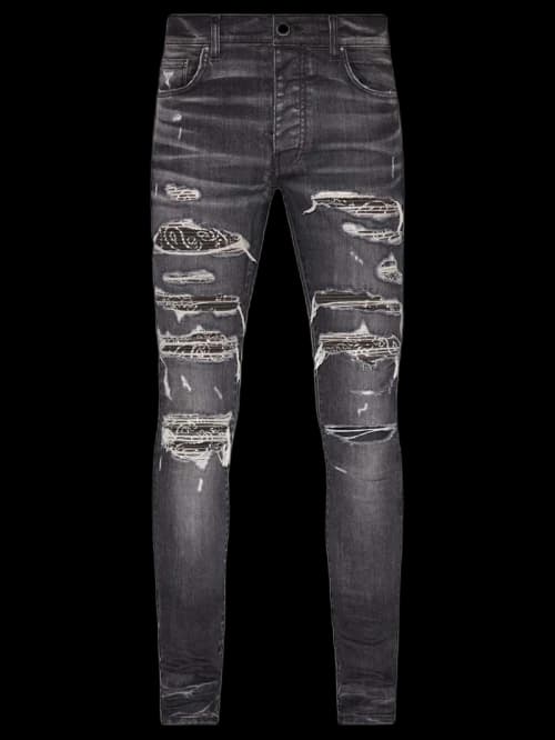 AMIRI Bandana Thrasher Grey Jeans Grey
