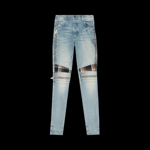 Amiri MX2 Plaid 'Clay Indigo/Orange'
