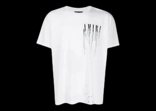 AMIRI Paint Drip Core Logo T-Shirt White