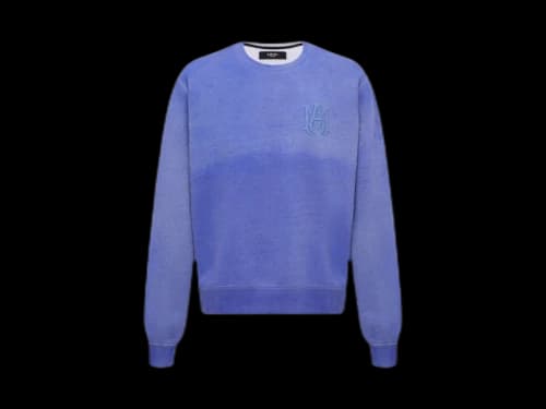 AMIRI MA Bar Logo Crewneck Blue