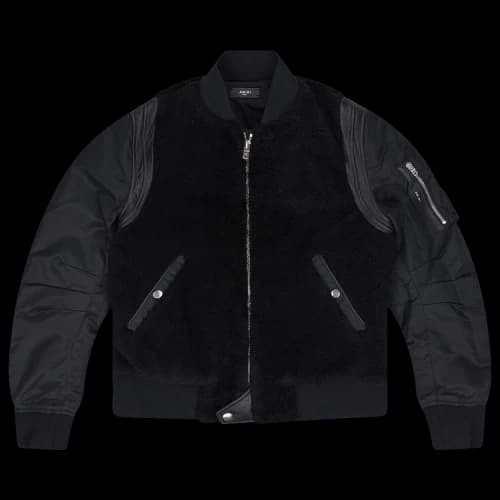 Amiri Shearling Bomber Jacket 'Black'