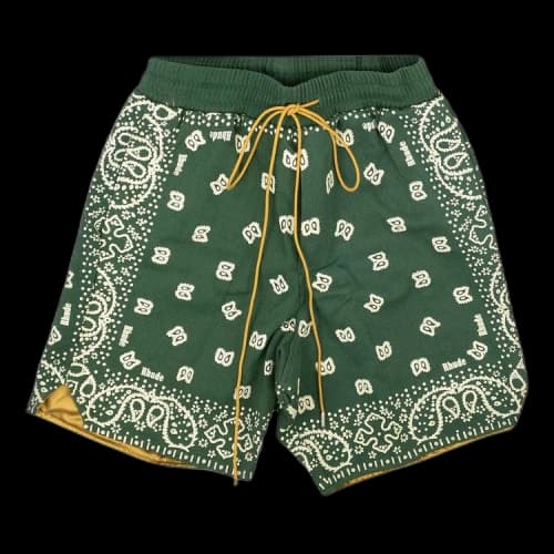 Rhude Bandana Shorts 'Green'