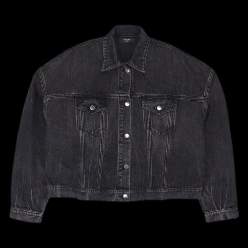 Amiri Oversized Trucker Denim Jacket 'Black'