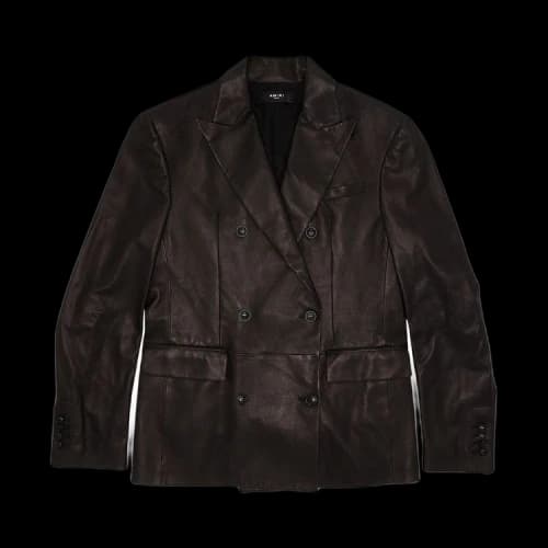 Amiri Oversized Leather Blazer 'Black'