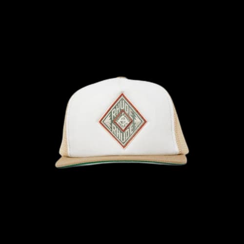 Rhude Diamond Trucker Hat 'Tan/White'