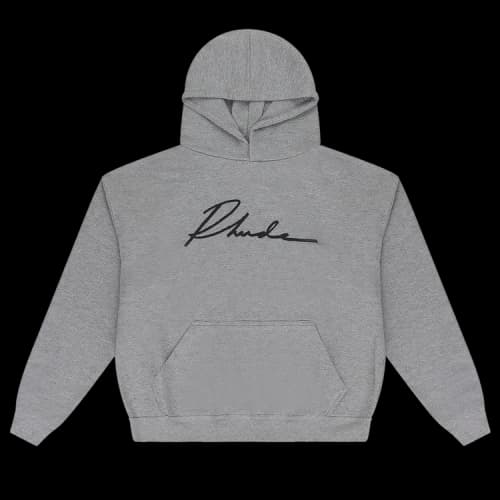 Rhude Cursive Hoodie 'Grey'