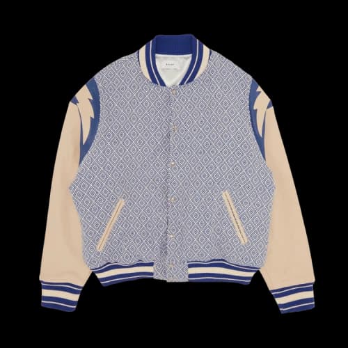 Rhude Jacquard Lightning Bomber 'Multicolor/Blue/Ivory'