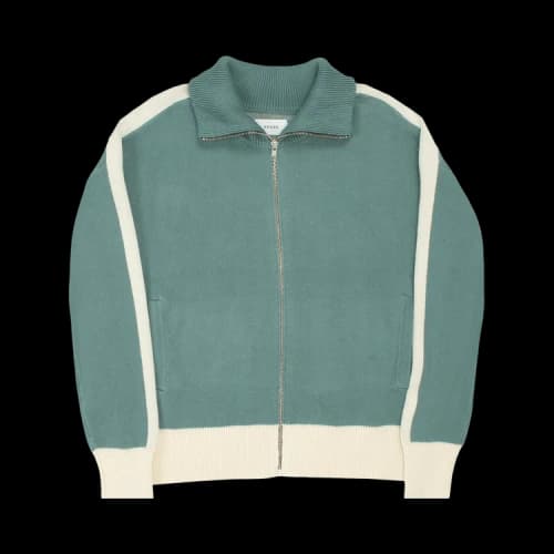 Rhude RB Knit Track Jacket 'Ivory/Sage'