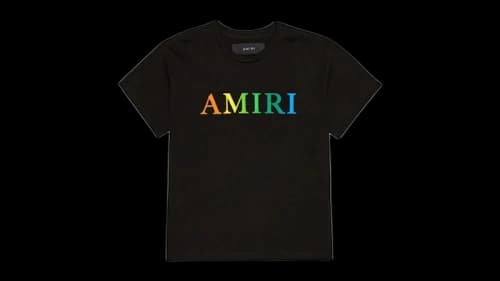 AMIRI Kids' Rainbow Logo Tee Black