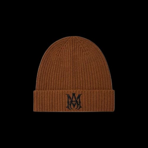Amiri MA Logo Beanie 'Brown'