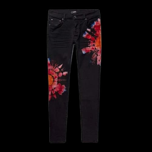 AMIRI Tie Dye Jeans Black