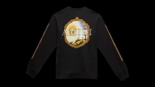 AMIRI Landscape Frame L/S Tee Black