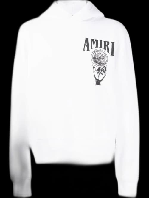 AMIRI Crystal Ball Hoodie White