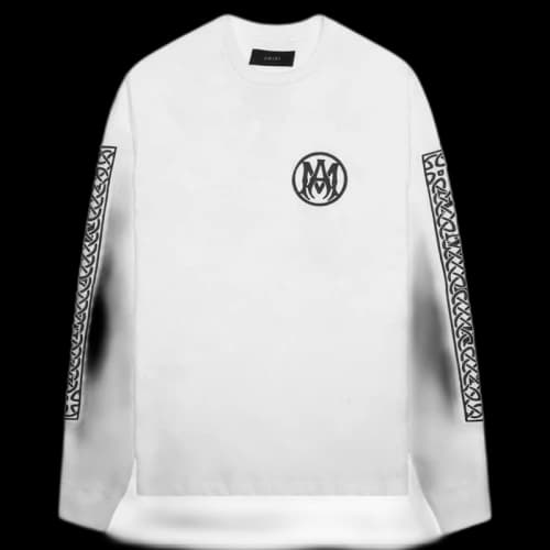AMIRI Ouija Board Long Sleeve Tee White